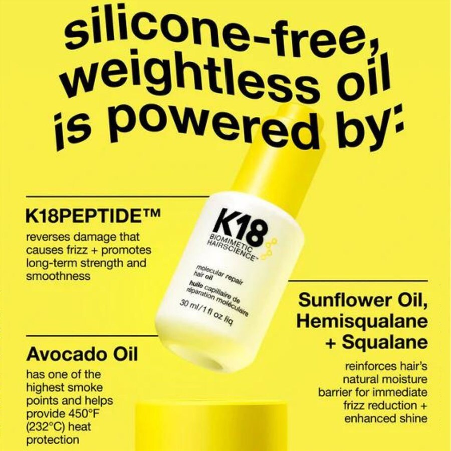K18 Molecular Repair Hair Oil 30ml