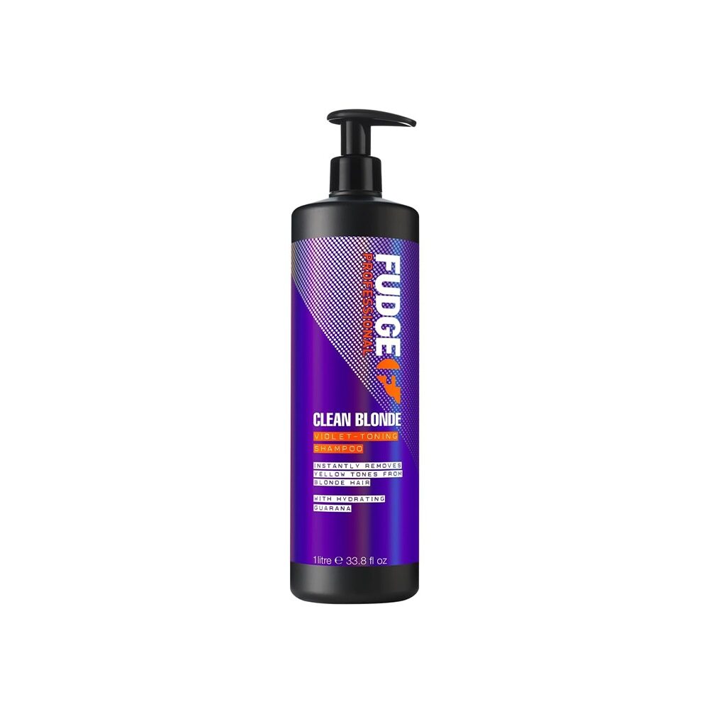 Fudge Clean Blonde Damage Rewind Violet Toning Shampoo 1000ml