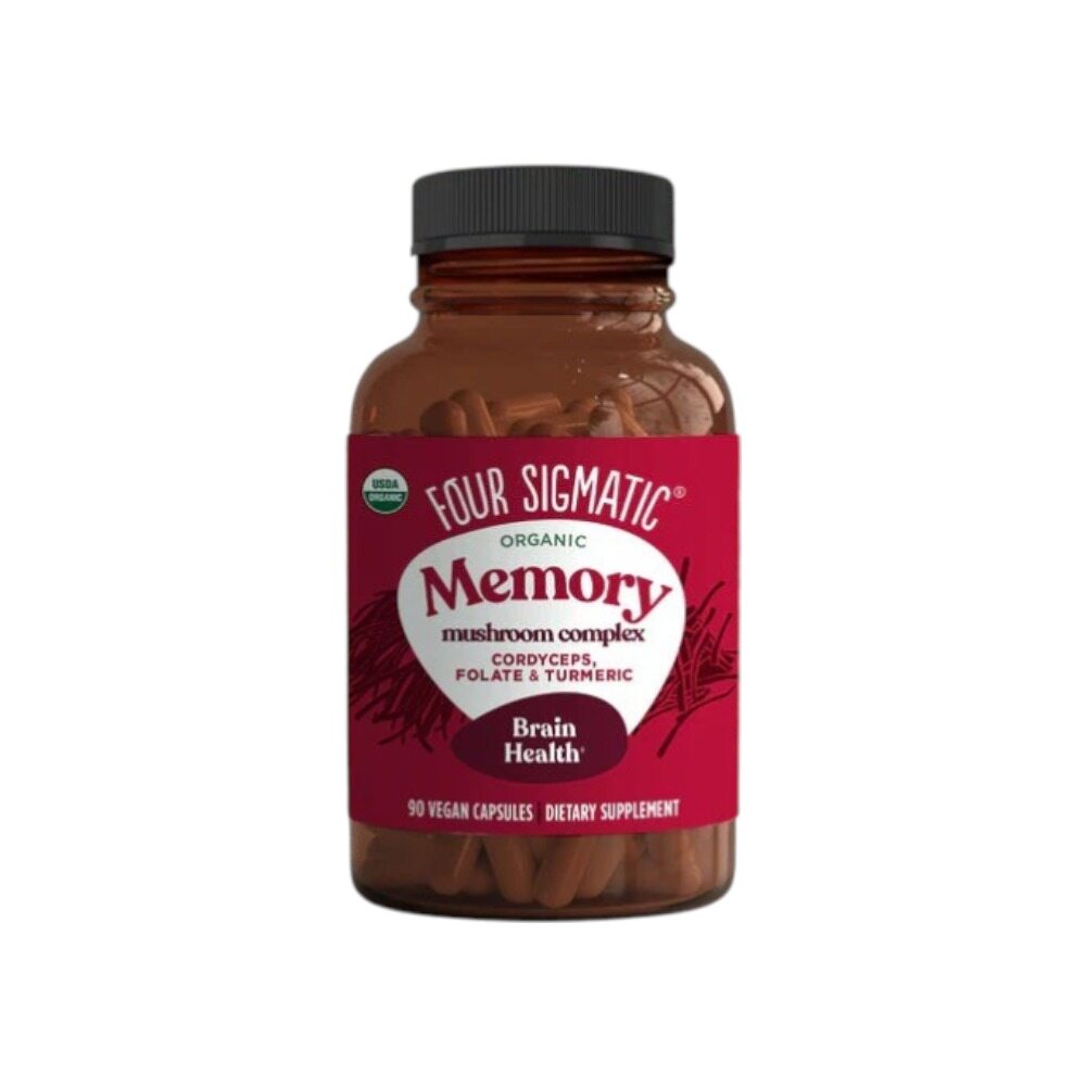 Four Sigmatic Organic Mushroom Caps with Cordyceps, Folate & Turmeric 90 Caps