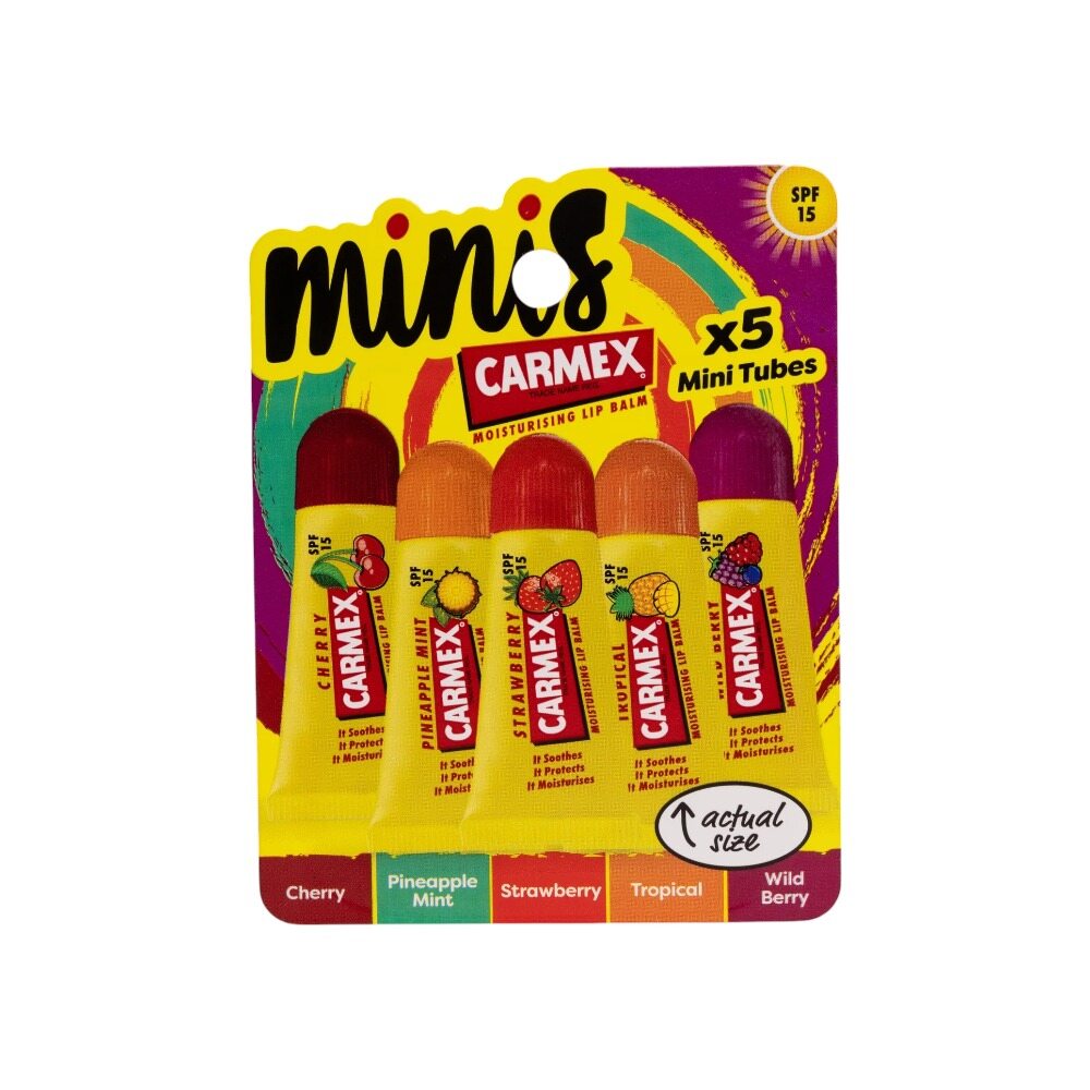 Carmex Fruit Mini Tubes 5pk