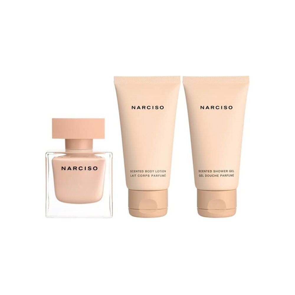Narciso Rodriguez Narciso Poudree Gift Set 50ml EDP + 50ml Shower Gel + 50ml Body Lotion