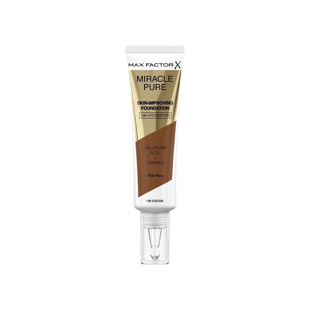 Max Factor Miracle Pure Skin-Improving Foundation SPF30 30m - 100 Cocoa