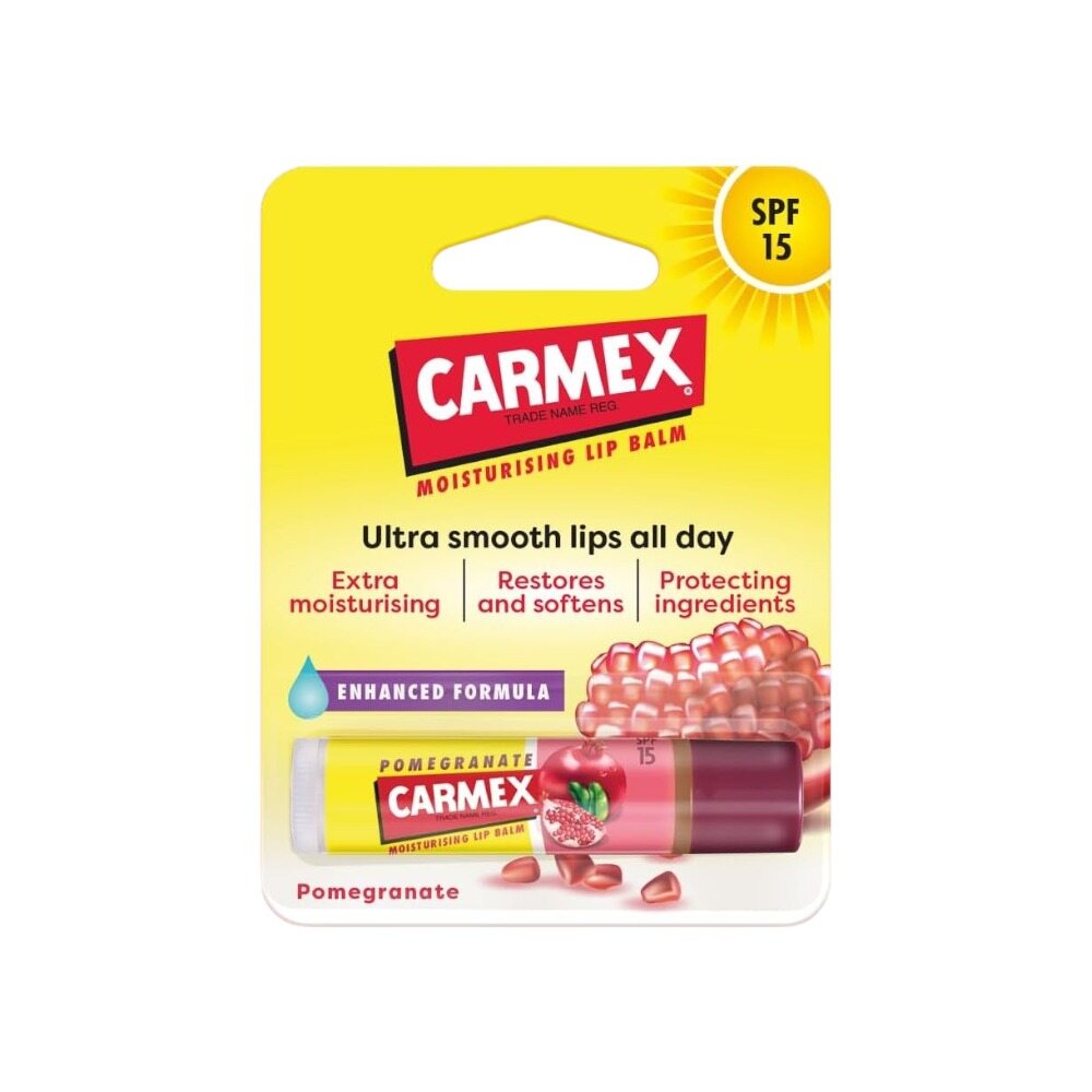 Carmex Lip Balm Stick (SPF 15) - Pomegranate