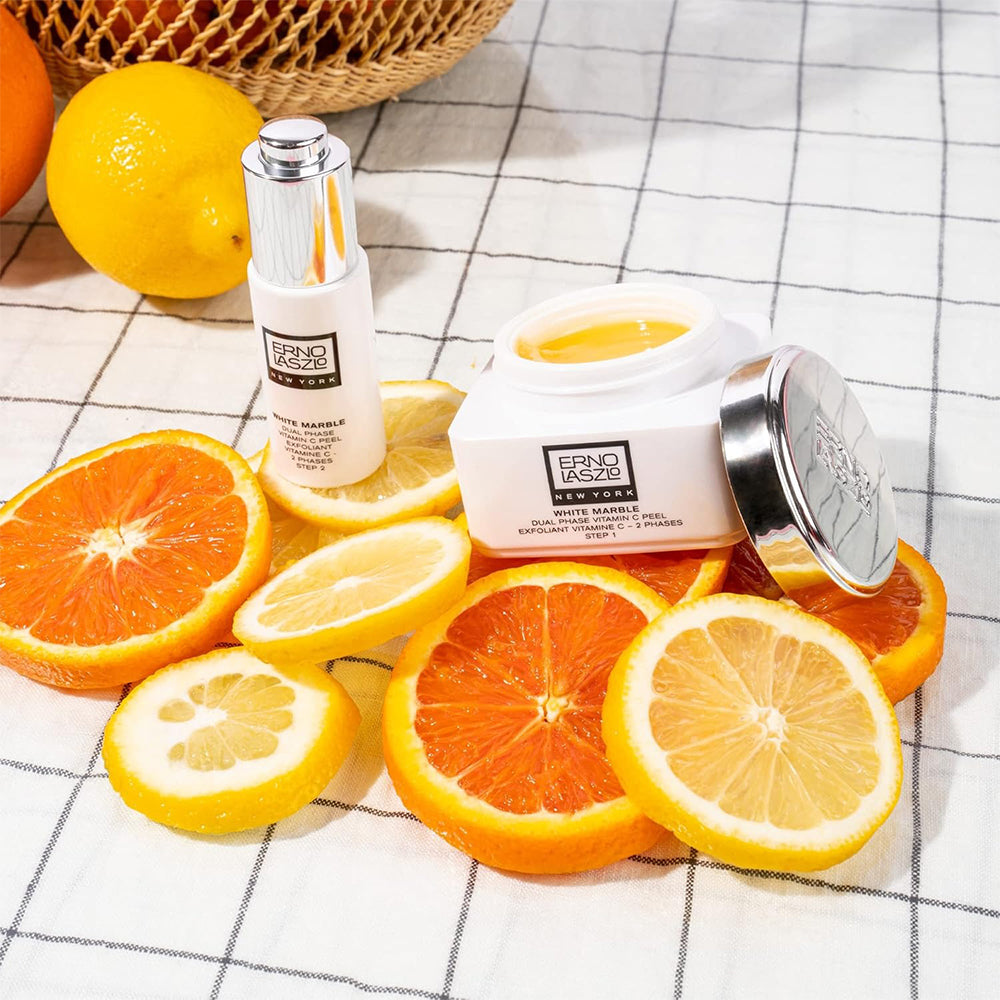 Erno Laszlo Brightening Dual-Phase Peel Gift Set 50ml Exfoliator + 25ml Peel