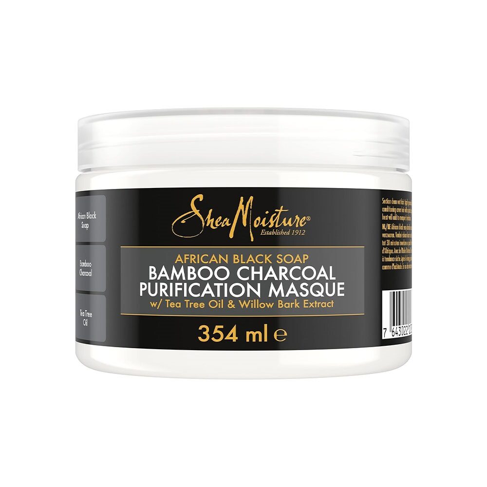 Shea Moisture African Black Soap Bamboo Charcoal Purification Masque 354ml