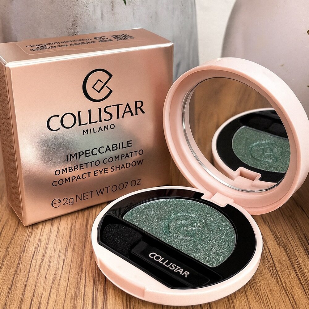 Collistar Impeccable Compact Eye Shadow 2g Refill - 330 Green Capri Frost