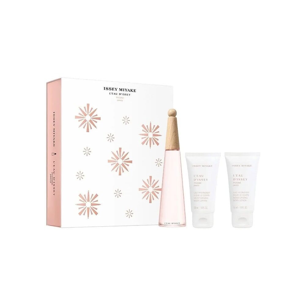 Issey Miyake L'Eau d'Issey Pivoine Gift Set 50ml EDT + 2 x 50ml Body Lotion