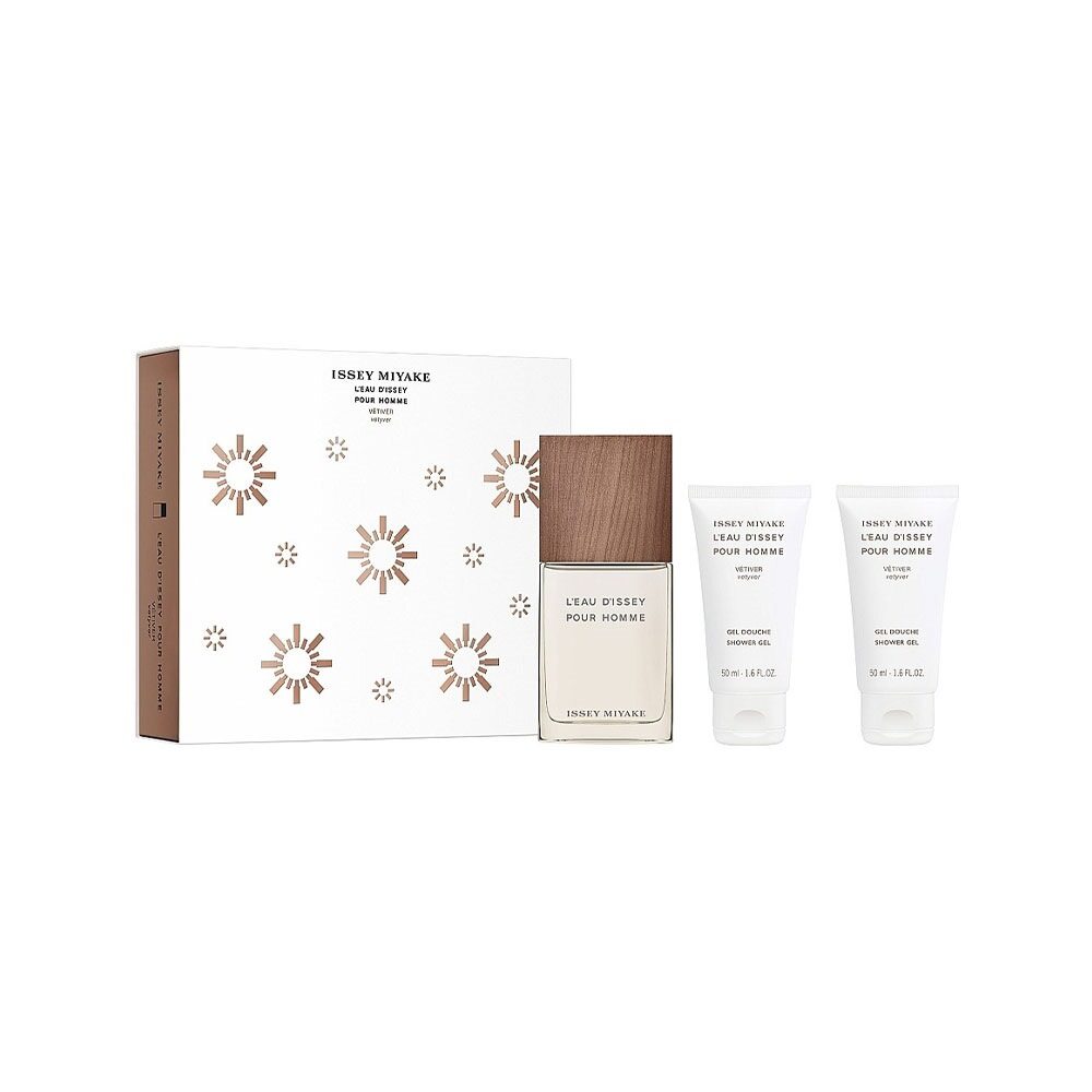 Issey Miyake L?Eau d?Issey pour Homme Vétiver Gift Set 50ml EDT + 2 x 50ml Shower Gel