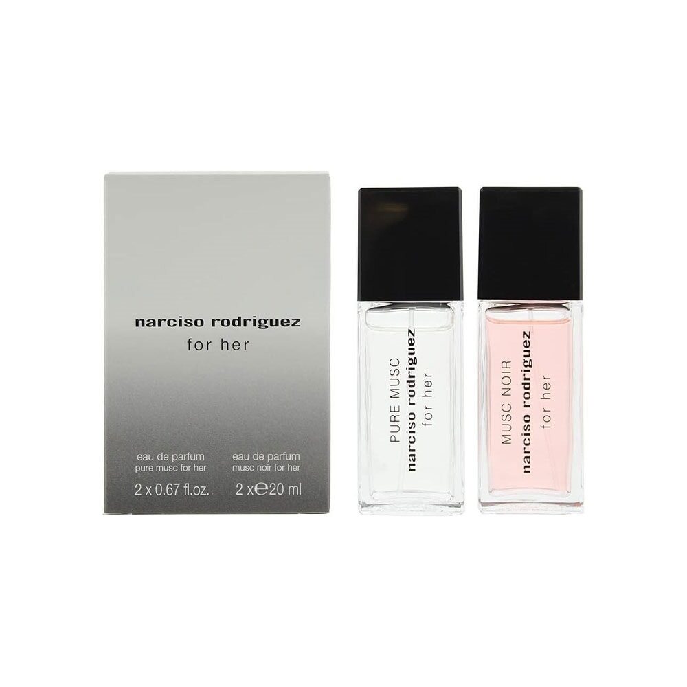 Narciso Rodriguez Layering Duo For Her Gift Set 20ml For Her Pure Musc EDP + 20ml For Her Musc Noir EDP