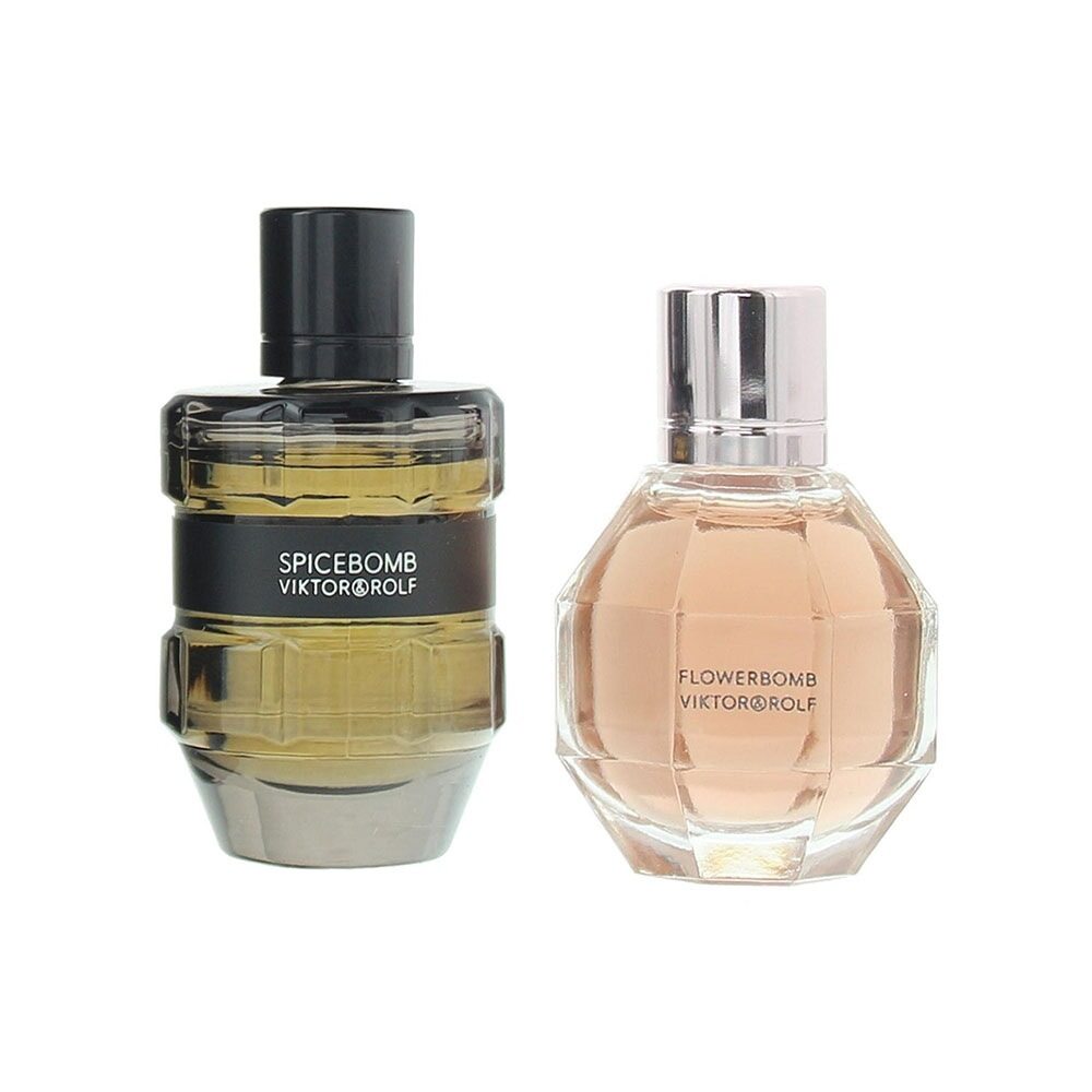 Viktor & Rolf Gift Set 7ml FlowerBomb EDP + 7ml Spicebomb EDT