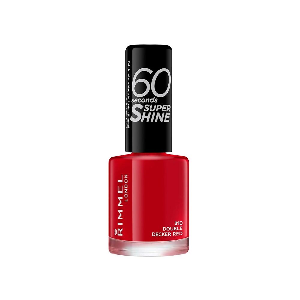 Rimmel 60 Seconds Super Shine Nail Polish 8ml - 310 Double Decker Red