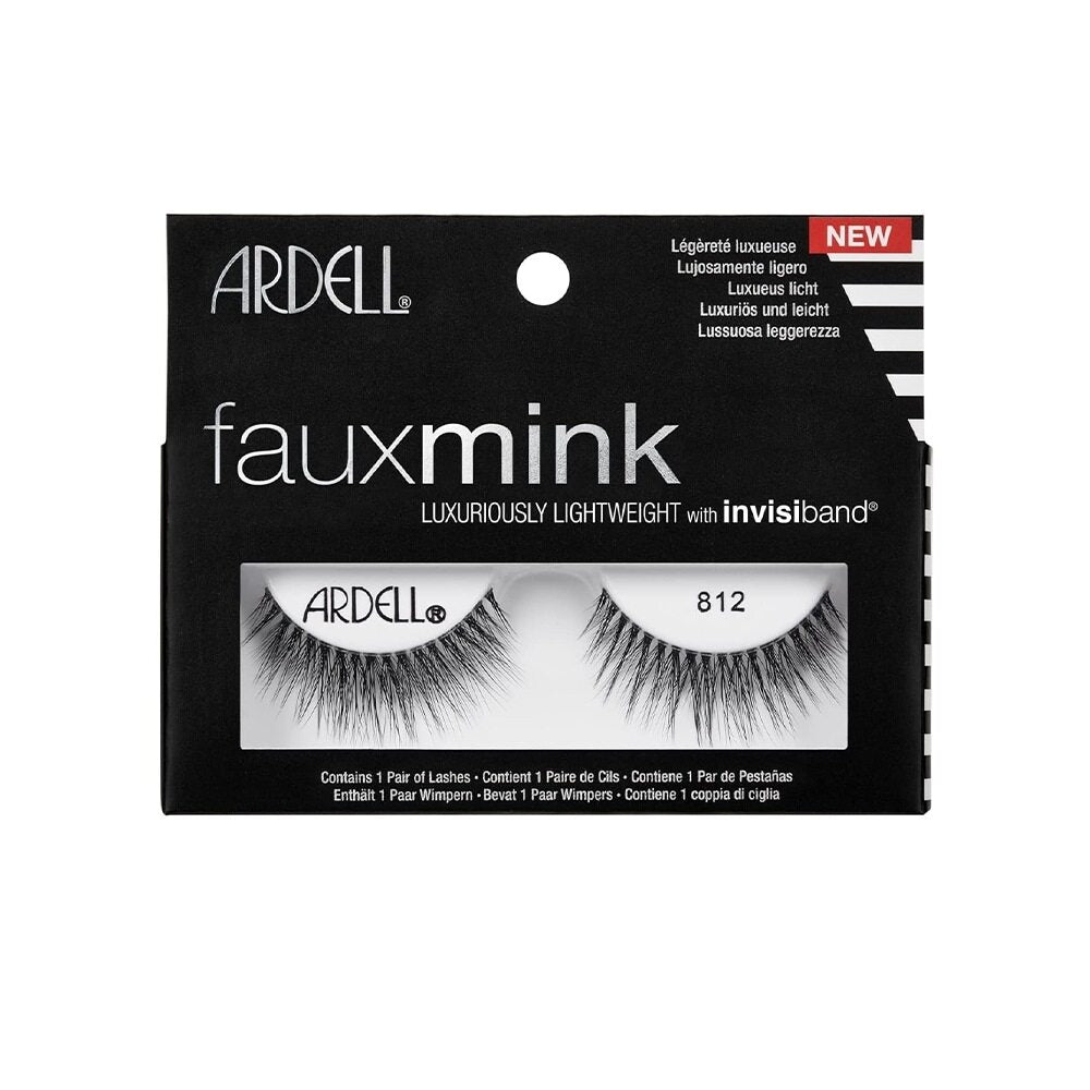 Ardell Luxuriously Lightweight Faux Mink False Eyelashes 812 Black