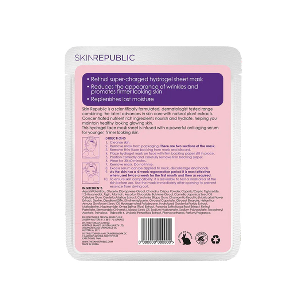 Skin Republic Retinol Hydrogel Sheet Face Mask