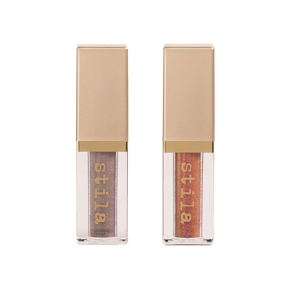 Stila Inner Glow Glitter & Glow Liquid Eye Shadow Duo 4.5ml Foxy Lady + 4.5ml Coral Crush