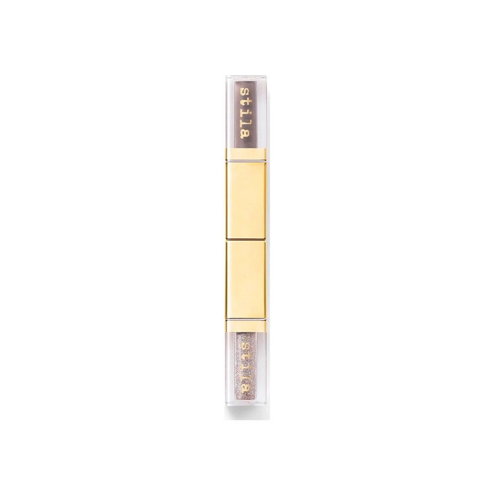 Stila Double Dip Suede Shade & Glitter & Glow Liquid Eye Shadow 2 x 2.25ml - Grey Fox