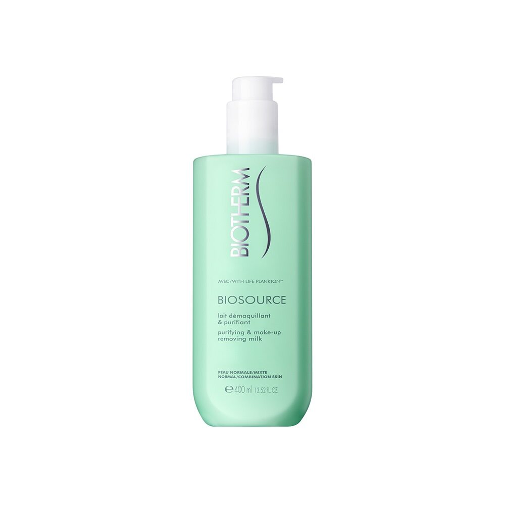 Biotherm Biosource Purifying & Make-up Removing Milk 400ml - Normal/Combination Skin