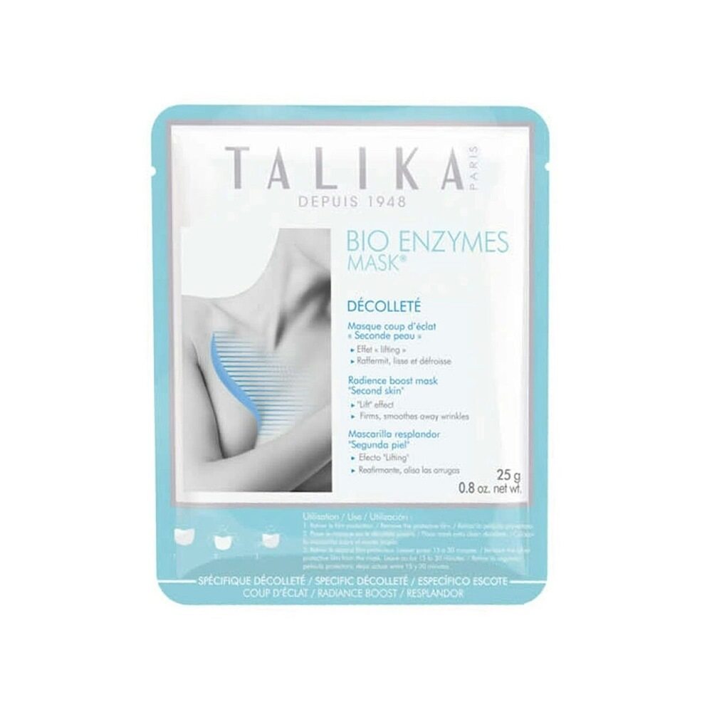 Talika Bio Enzymes Radiance Boost Décolleté Sheet Mask 25g