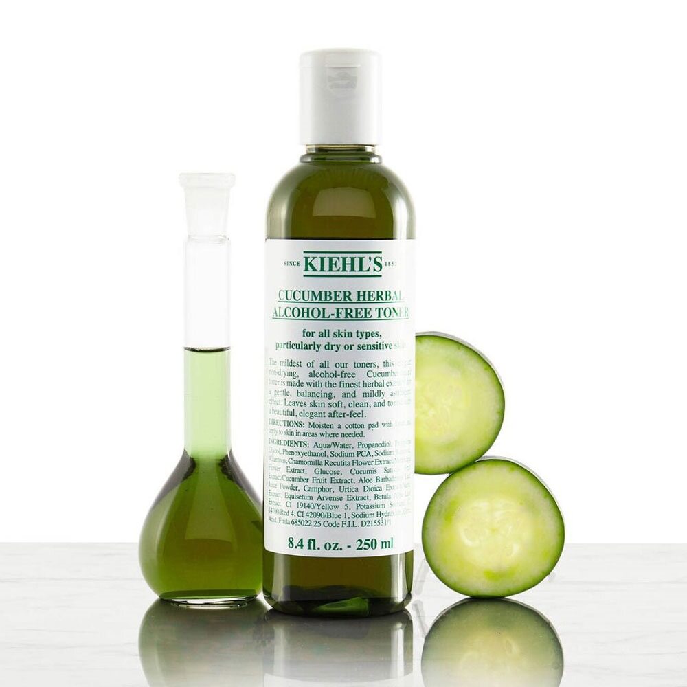 Kiehl's Cucumber Herbal Alcohol-Free Toner 250ml - For Dry And Sensitive Skin