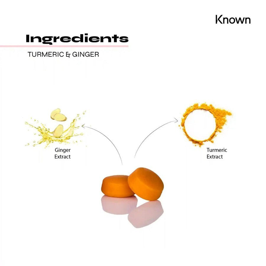 Known Turmeric and Ginger Vegan Gummies - 60pcs
