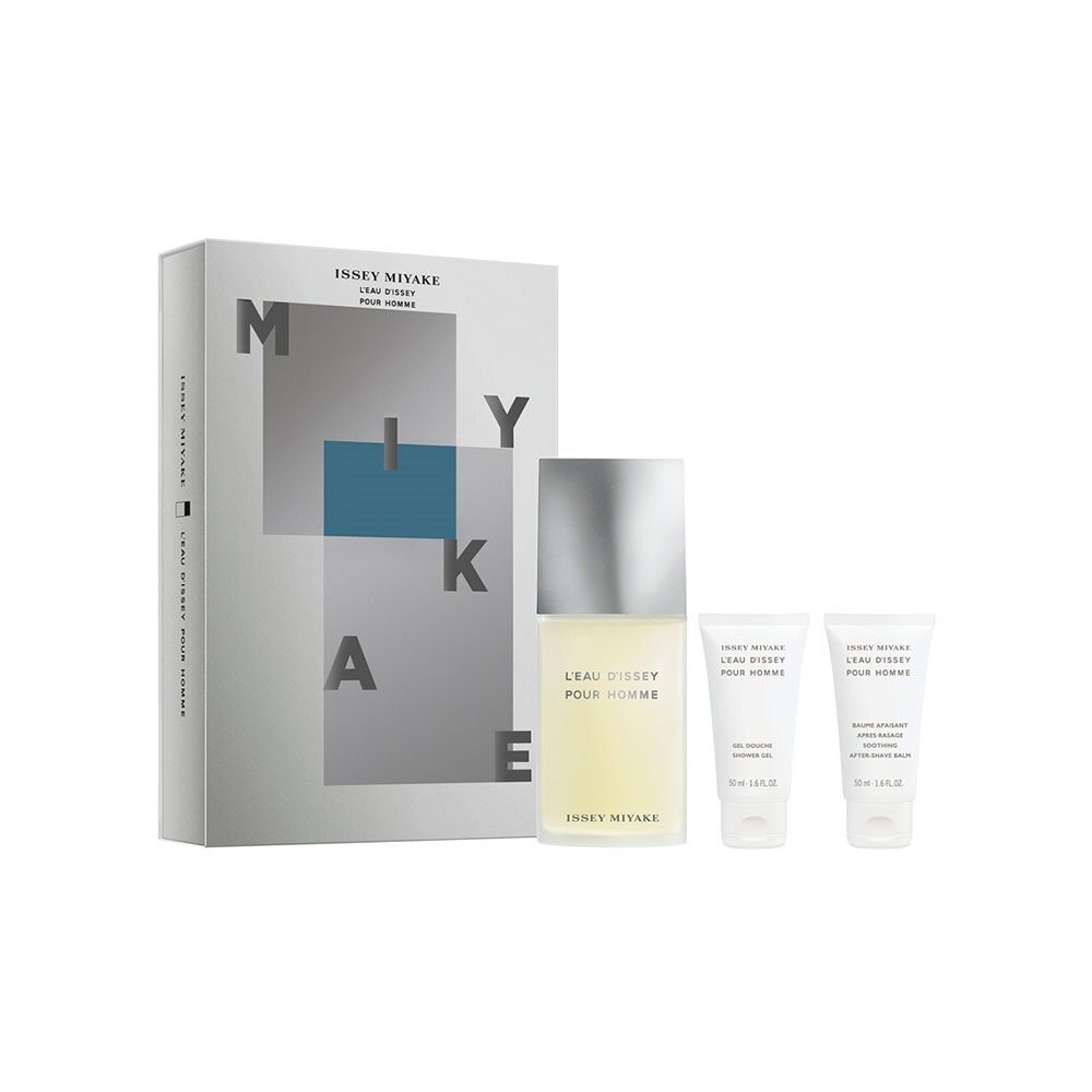 Issey Miyake L'Eau d'Issey Pour Homme Gift Set 125ml EDT + 50ml Shower Gel + 50ml Aftershave Balm