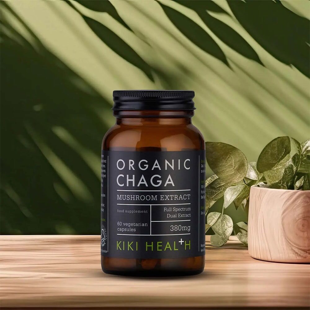 KIKI Health Chaga Extract, 380mg 60 vcaps