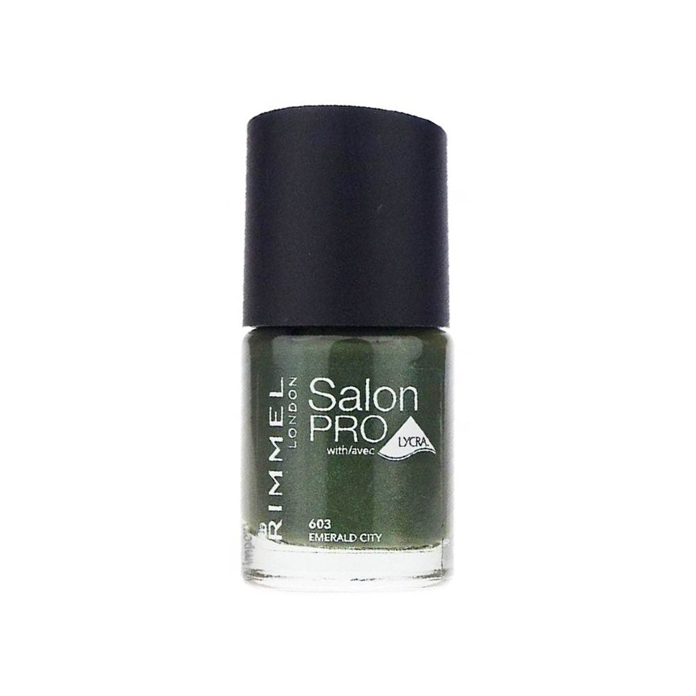 Rimmel Salon Pro With Lycra Nail Polish 12ml - 603 Emerald City