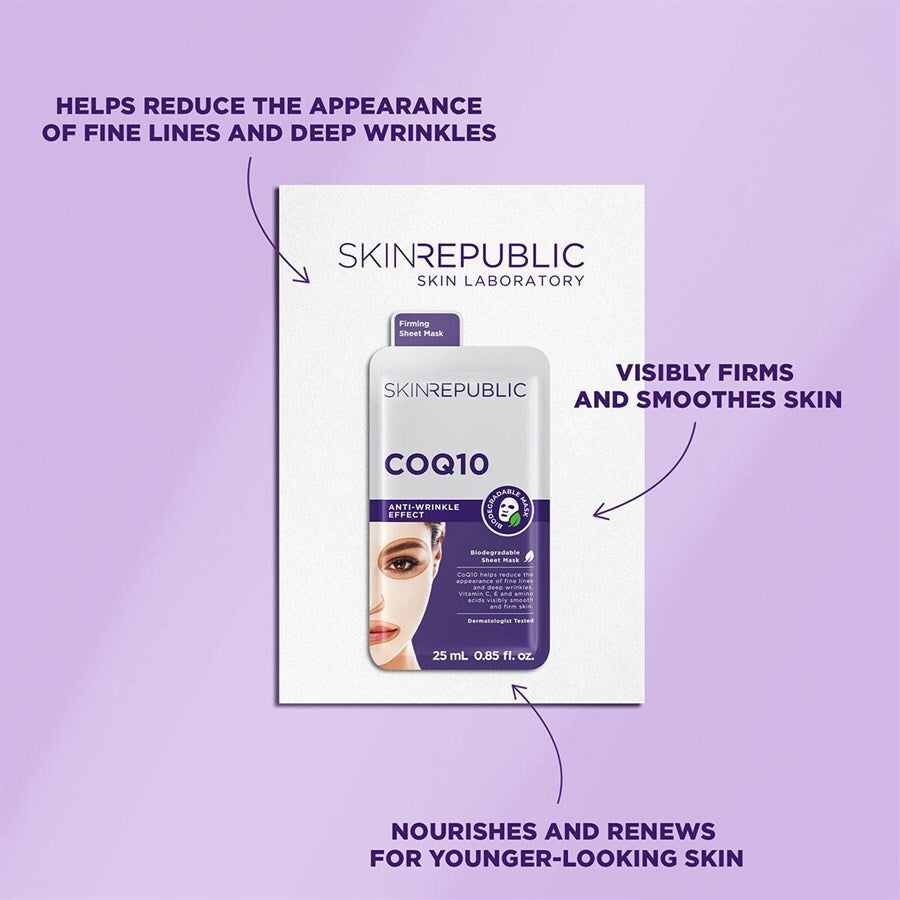 Skin Republic CoQ10 & Caviar Face Sheet Mask