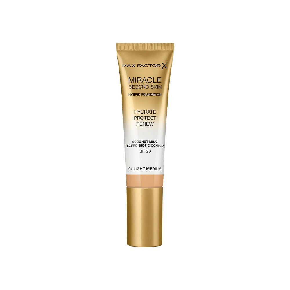 Max Factor Miracle Touch Second Skin Foundation SPF20 30ml - 4 Light Medium
