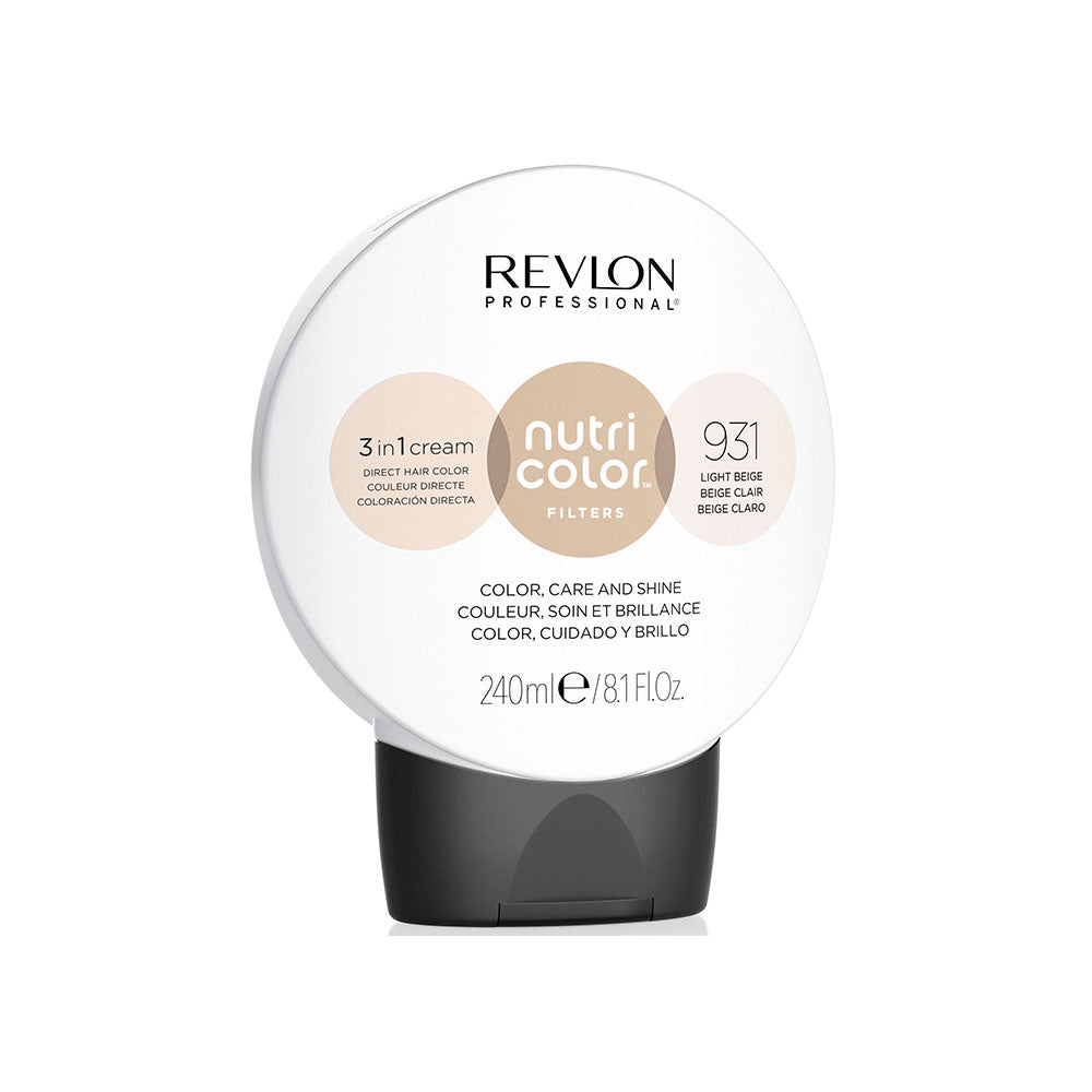 Revlon Nutri Color Filters 3 in 1 Cream Hair Colourant 240ml - 821 Silver Beige