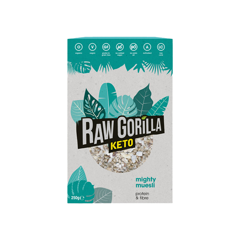 Raw Gorilla Organic Mighty Muesli Keto 250g*8 Pack