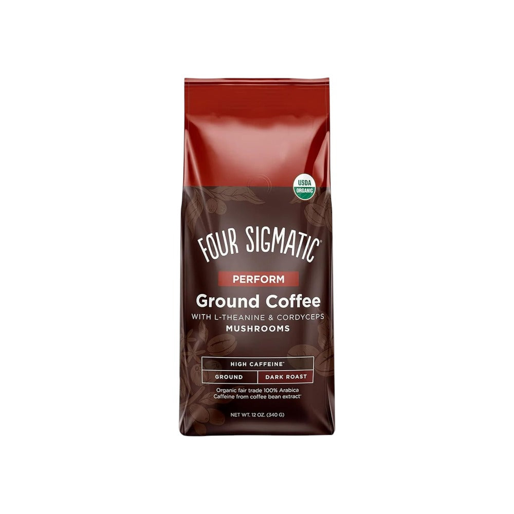 Four Sigmatic Organic Boost Ground Coffee with L-Theanine & Cordyceps Mushrooms 340g
